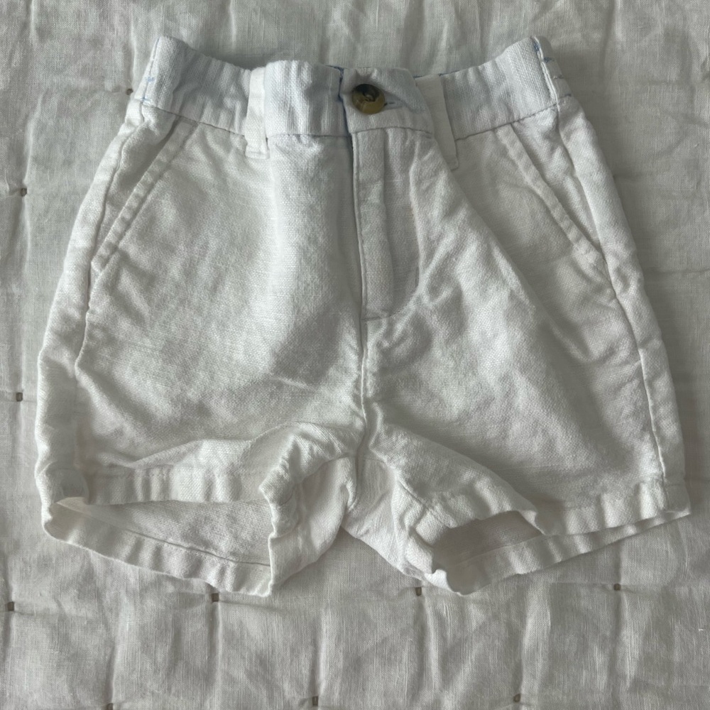 Janie and Jack Blue and White Shorts